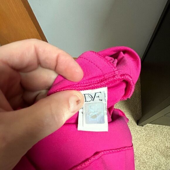 Diane Von Furstenberg‎ Layne draped jersey dress pink size 8 - Picture 13 of 15